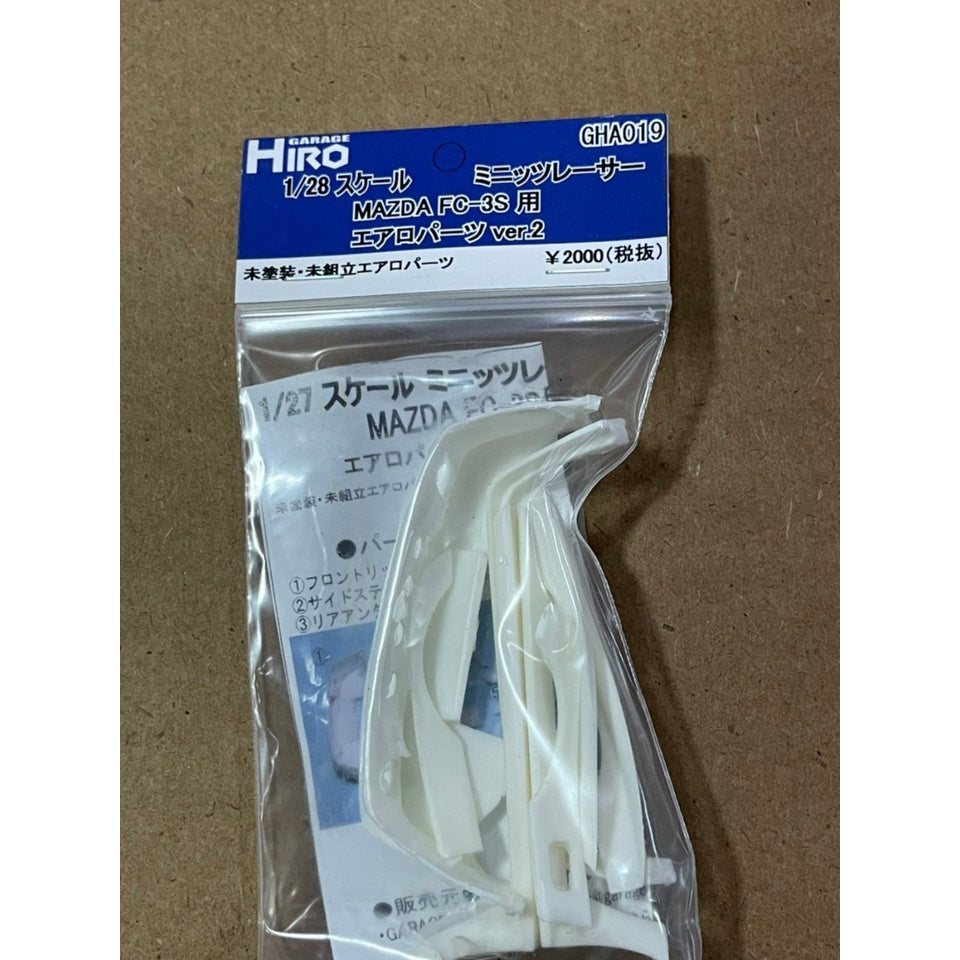 Garage Hiro GHA019 Aero Parts Set Ver.2 forMAZDA RX-7 FC-3S (KYOSHO MINI-Z Racer) (ไม่รวมบอดี้)