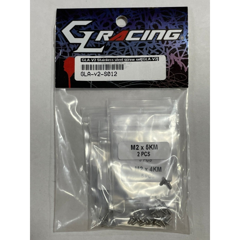 GL Racing GLA-V2-S012 GLA-V2 Stainless steel screw set (GLA-V2)