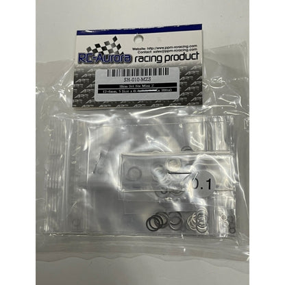 RC Aurora SH-010-MZS Shim Set For Mini-Z (2~6mm, 5 Size x 0..1, 0.2, 0.3mm 10/ea)