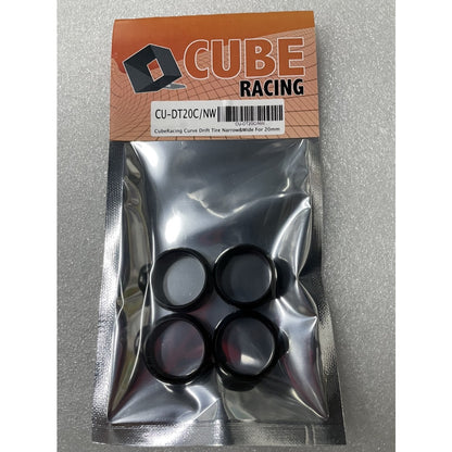 CUBE CU-DT20C/NW CubeRacing Curve Drift Tire Narrow&Wide For 20mm