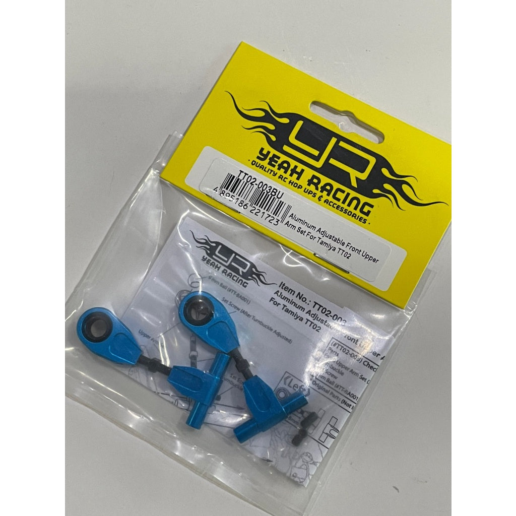 Yeah Racing ALUMINUM ADJUSTABLE FRONT UPPER ARM SET FOR TAMIYA TT02