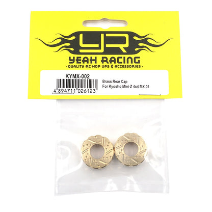 Yeah racing KYMX-002 Brass Rear Cap For Kyosho Mini-Z 4x4 MX-01