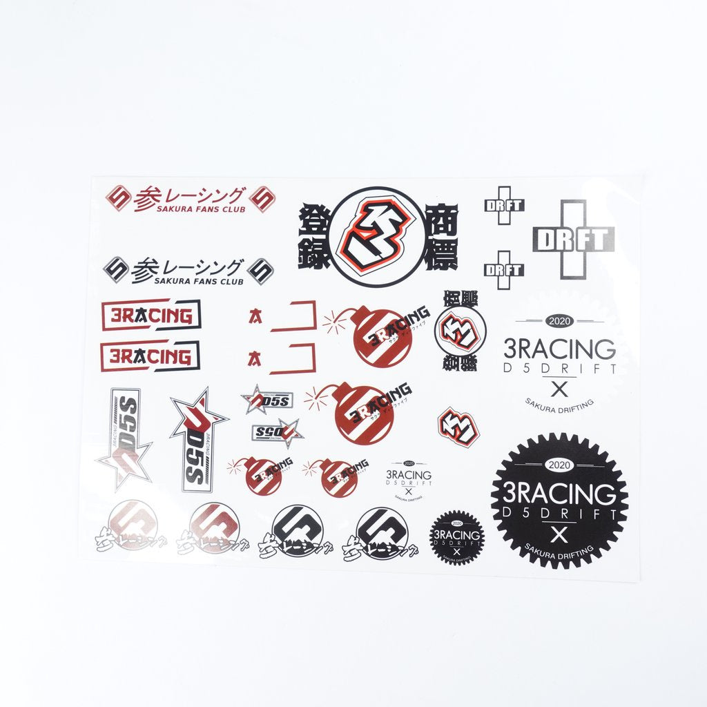 3 Racing SAK-D538 DECALS B_TRADE MARK FOR D5S