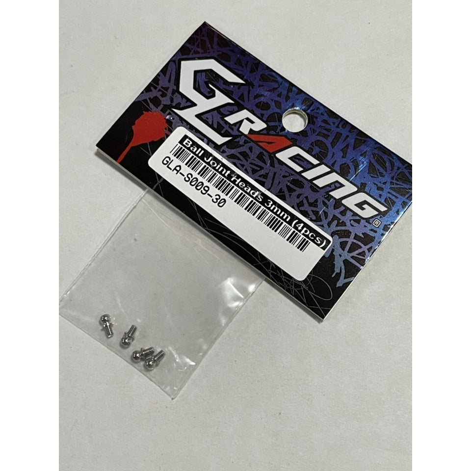 GL Racing GLA-S009-30 Ball Joint Heads 3mm (4pcs)