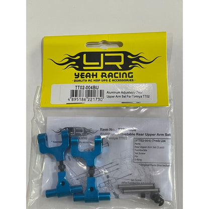 Yeahracing TT02-004BU Aluminum Adjustable Rear Upper Arm Set For Tamiya TT02