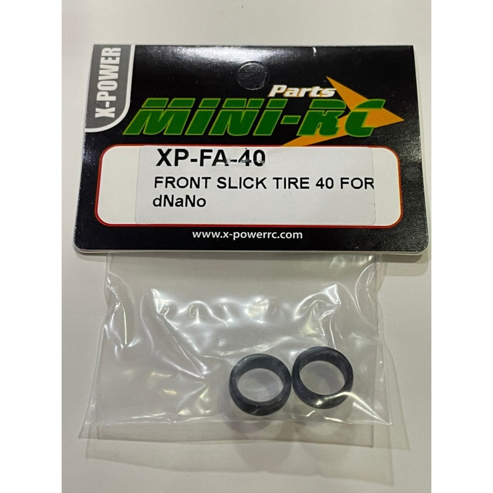 X-POWER XP-FA-40 Front slick tire 40 for dNaNo