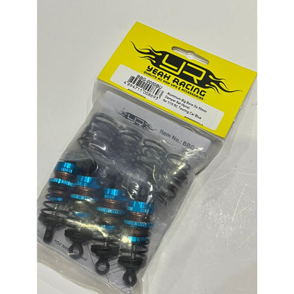 Yeah Racing ALUMINUM BIG BORE GO 50MM DAMPER SET 4PCS FOR 1/10 RC TOURING CAR BLUE