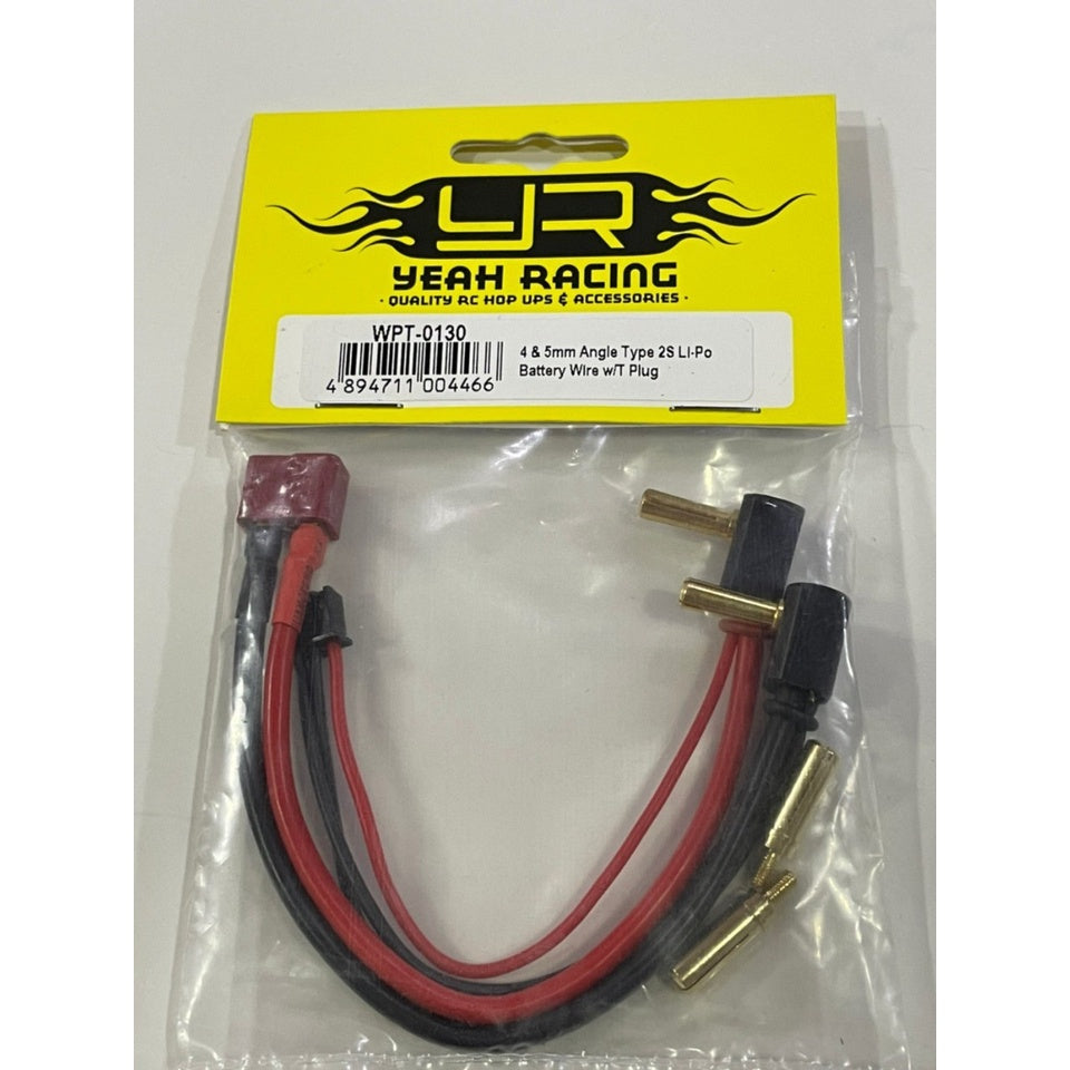 Yeah Racing WPT-0130 Right Angle Type Balance Charge Cable w/ T Plug ศูนย์ไทย