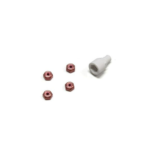 Color Nylon Nut Red MZW13R