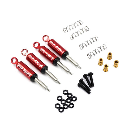 Yeah racing KYMX-012 Aluminum Internal Shocks Set For Kyosho Mini-Z 4x4 MX-01 (RED/BLACK)