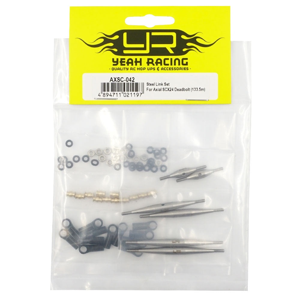 Yeah Racing AXSC-042 Steel Link Set For Axial SCX24 Deadbolt (133.5m)