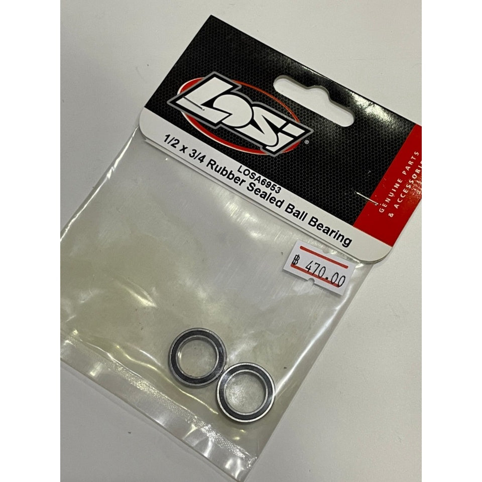 LOSA6953 Rubber Sealed Ball Bearings 1/2x3/4 (2)