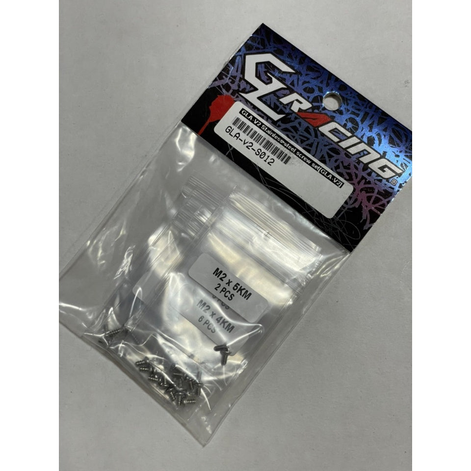 GL Racing GLA-V2-S012 GLA-V2 Stainless steel screw set (GLA-V2)