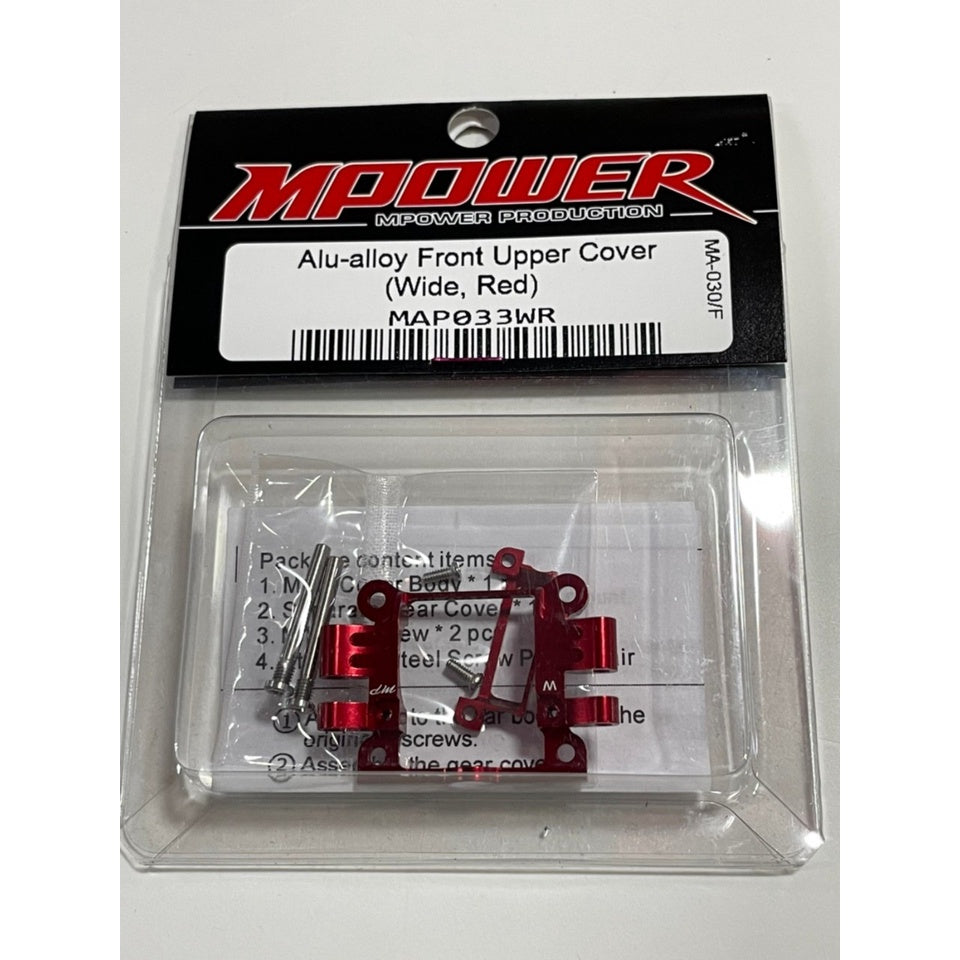 Mpower MAP033WR Alu-alloy Front Upper Cover (MA-030/F, Wide, Red)