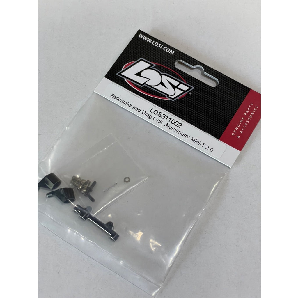 LOSI Bellcranks and Drag Link Alumimum: Mini-T 2.0, Mini-B