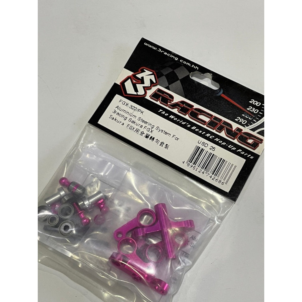 3Racing FGX-322/PK Aluminium Steering System For 3racing Sakura FGX