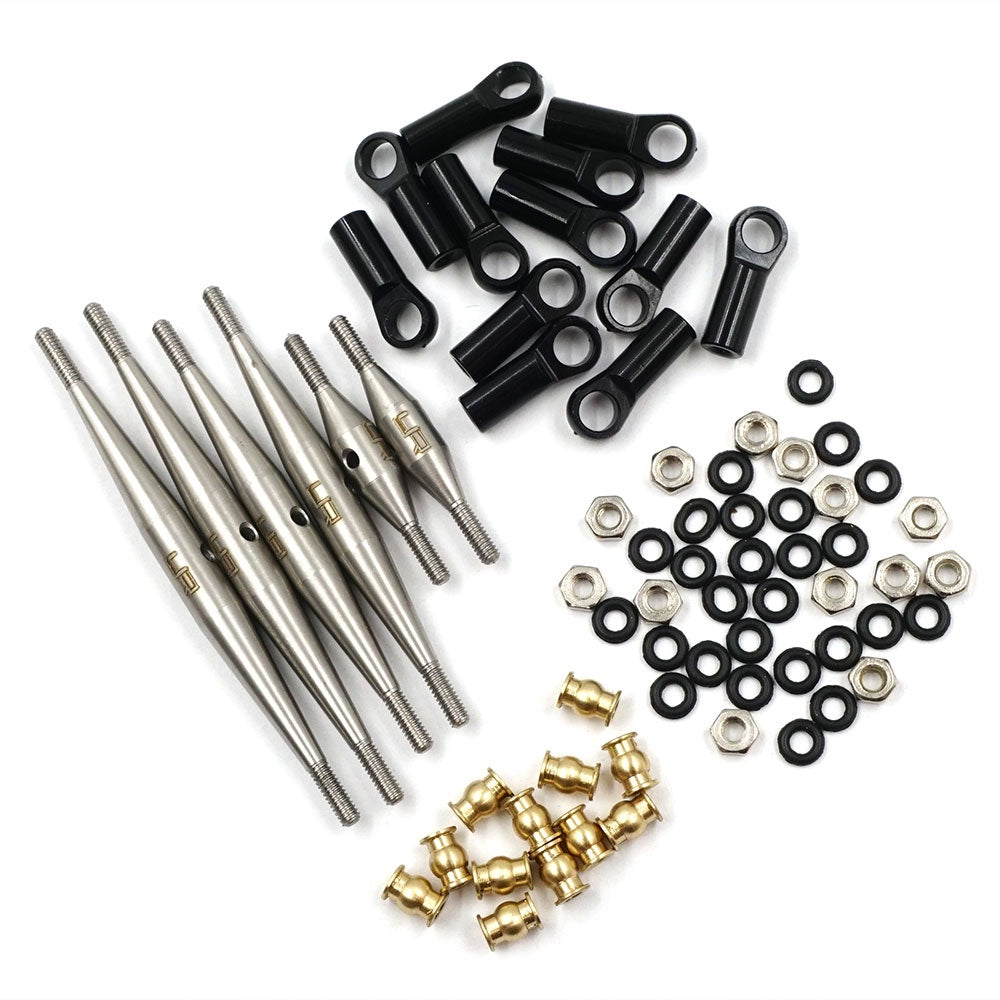 Yeah Racing AXSC-042 Steel Link Set For Axial SCX24 Deadbolt (133.5m)