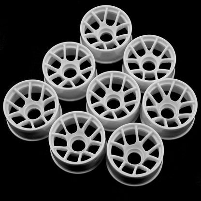 Yeah Racing WL-0160WH PLASTIC WIDE RIM SET (OFFSET 0 +1 +2 +3) WHITE FOR 1/28 RWD MINI-Z