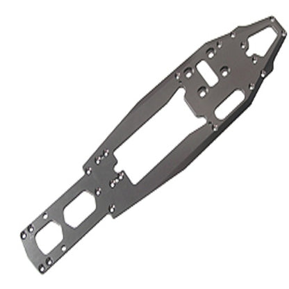 3Racing MTX4-01/TI Aluminum Main Chassis For Mugen MTX-4 - Titanium Color