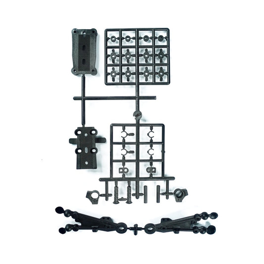 3Racing FGX-332A FRONT DOUBLE WISHBONE SUSPENSION SYSTEM PLASTIC REPLACEMENT FOR FGX-332