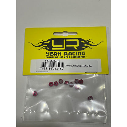 Yeah Racing 2MM ALUMINIUM LOCK NUT RED YA-0565RD ศูนย์ไทย