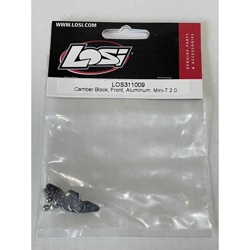 LOSI LOS311009 Camber Block Front, Aluminum: Mini-T 2.0, Mini-B