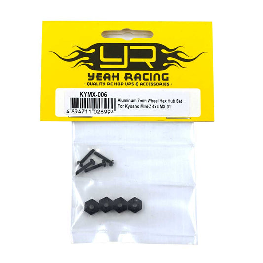 Yeah racing KYMX-006 Aluminum 7mm Wheel Hex Hub Set For Kyosho Mini-Z 4x4 MX-01