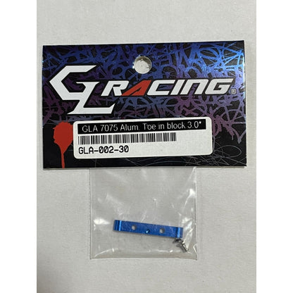 GL Racing GLA-002-30 GLA 7075 ALUM. TOE IN BLOCK 3.0*