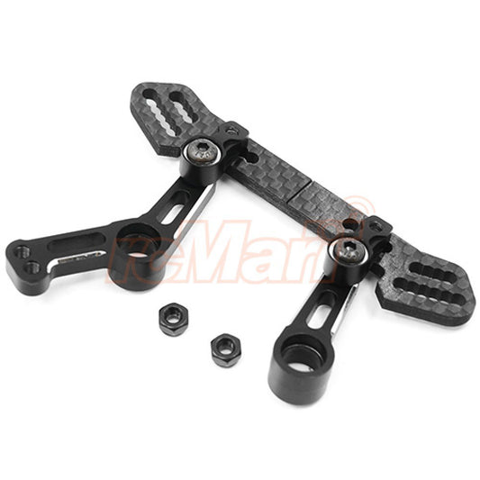 Yeah racing YKYD-005BK ALUMINUM RWD LARGE ANGLE STEERING RACK FOR YOKOMO YD2 YD2S YD2TC BLACK