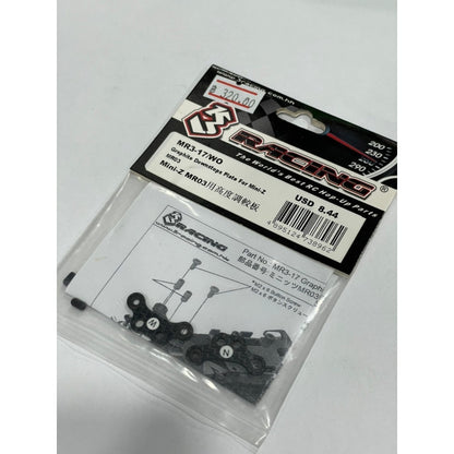 3Racing MR3-17/WO MINI Z MR-03 Graphite Downstops Plate For Mini-Z MR03