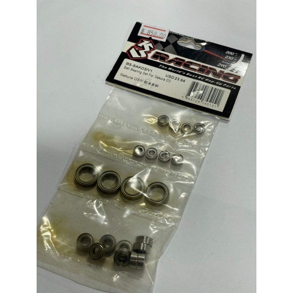 3Racing BS-SAKD3/V1 BALL BEARING SET FOR SAKURA D3