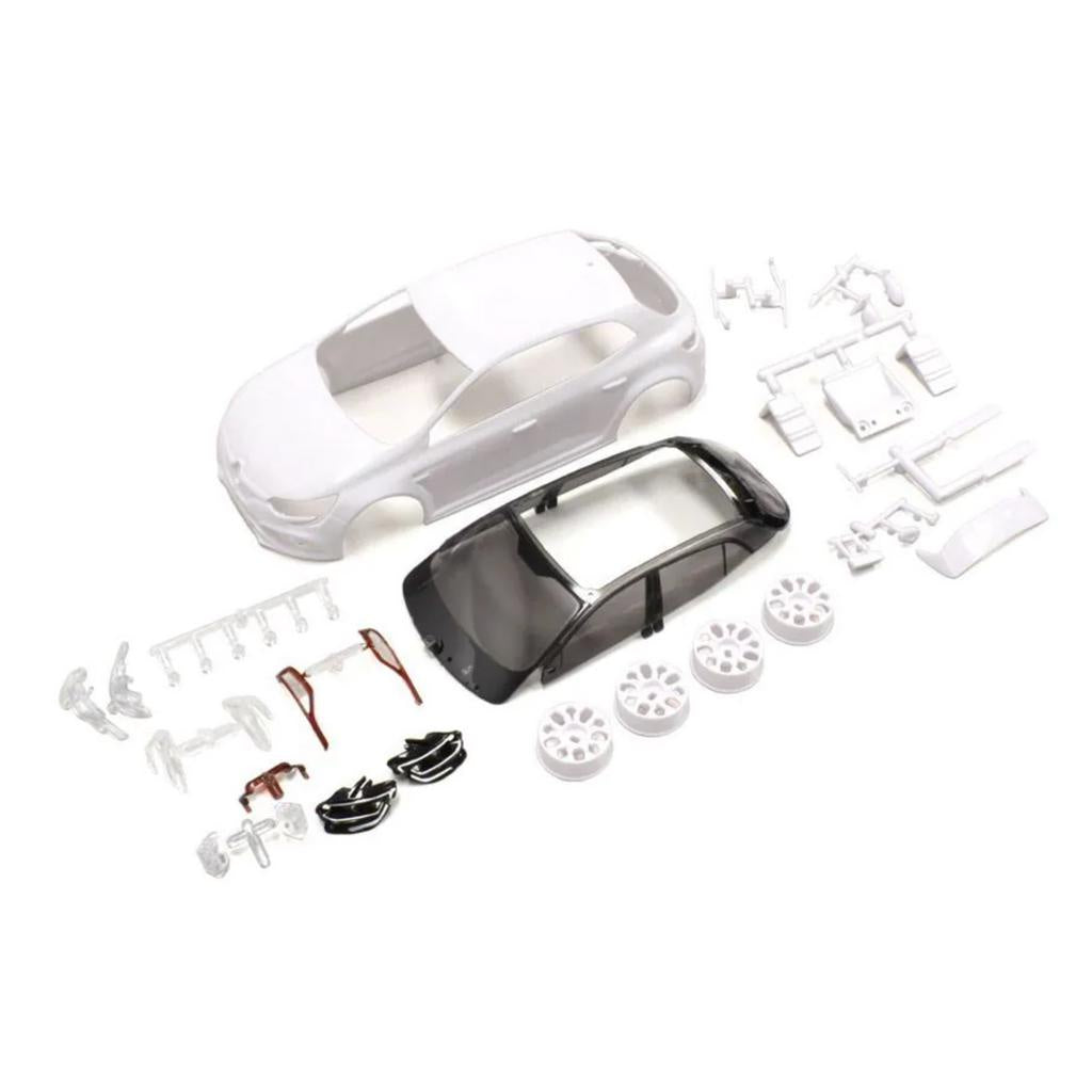 KYOSHO RENAULT MEGANE White body set(w/Wheels) MZN187