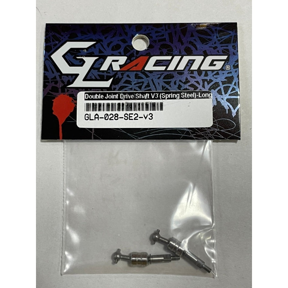 GL Racing GLA-028-SE2-V3 Double Joint Drive Shaft V3 (Spring Steel) - Long