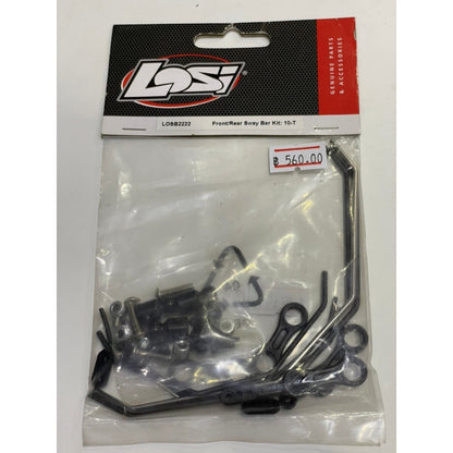 LOSB2222 Sway Bar Kit Front Rear TEN-T