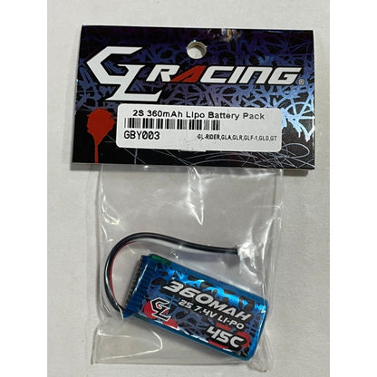 GL Racing GBY003 Lipo Pack / 7.4V / 2S / GL Racing / 360mAh / 45C Discharge