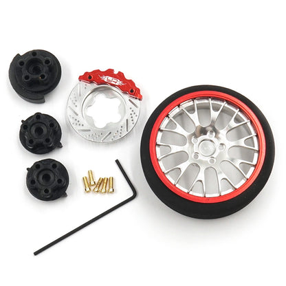 Yeah racing ALUMINUM TRANSMITTER STEERING WHEEL SET TYPE A FOR FUTABA KO SANWA FLYSKY NB4 (YA-0625) ศูนย์ไทย