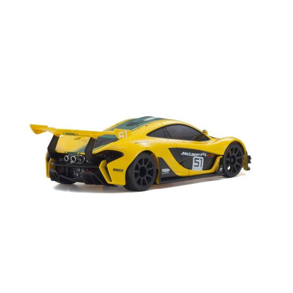 MINI-Z RWD McLaren P1™ GTR Yellow/Green Readyset RTR 32324YG