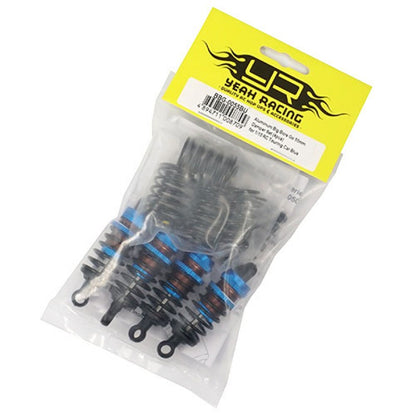 Yeah Racing BBG-0055BK Aluminum Big Bore Go 55mm Damper Set 4pcs for 1/10 RC Touring Car Black/Blue