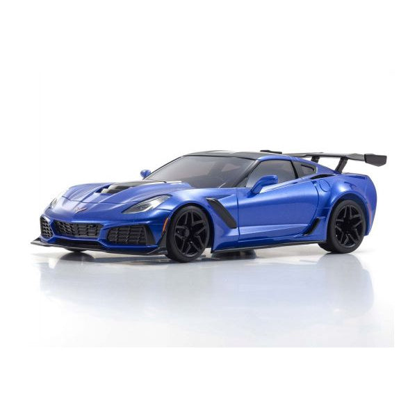 MINI-Z RWD Series Ready Set Chevrolet Corvette ZR1 Elkhart Lake Blue Metallic (with LED) 32334BL