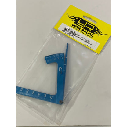 Yeah Racing YT-0056BU 3 in 1 Camber Gauge (BU) for all 1/8 & 1/10 on road cars