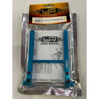 Yeah Racing YA-0195BU Aluminum Transmitter Stand For JR, Spektrum Stick Transmitter (BU)