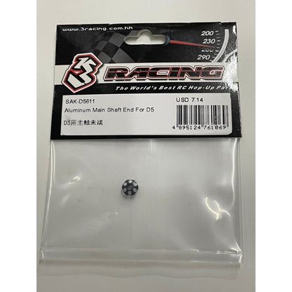 3 Racing SAK-D5611 ALUMINIUM MAIN SHAFT END FOR D5 SAK-D5611