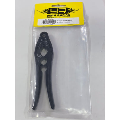 Yeah Racing YT-0134BK ALUMINUM SHOCK SHAFT PLIERS & PIN, SCREW TESTER (BK) (YT-0134BK)