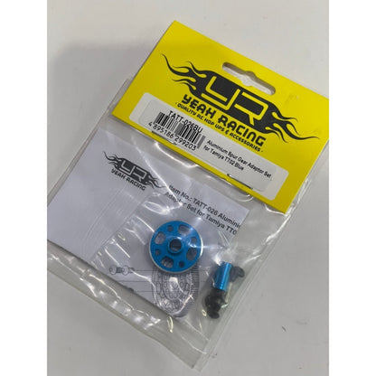 Yeahracing TATT-026BU Aluminium Spur Gear Adaptor Set for Tamiya TT02 Blue TATT-026BU