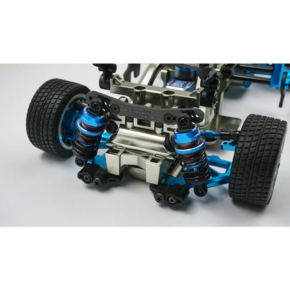 Yeah Racing BBG-0055BK Aluminum Big Bore Go 55mm Damper Set 4pcs for 1/10 RC Touring Car Black/Blue