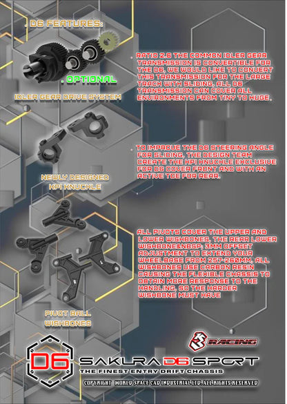 3Racing Sakura D6 Sport KIT ไม่รวมชุดไฟ ( ศูนย์ไทย )