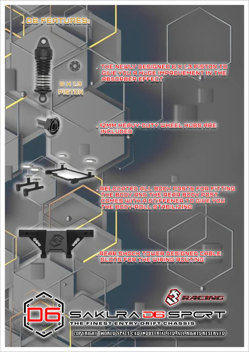 3Racing Sakura D6 Sport KIT ไม่รวมชุดไฟ ( ศูนย์ไทย )