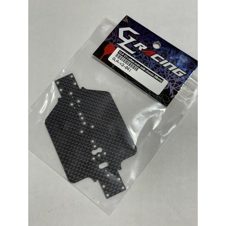 GL Racing GLA-V2-041 GLA V2 Carbon Main Wide Chassis (98mm)