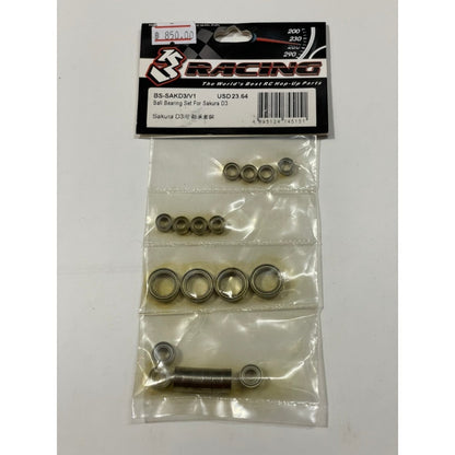 3Racing BS-SAKD3/V1 BALL BEARING SET FOR SAKURA D3