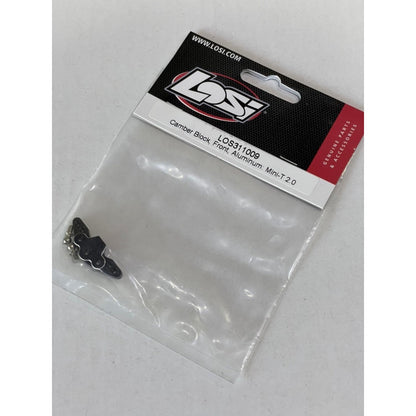 LOSI LOS311009 Camber Block Front, Aluminum: Mini-T 2.0, Mini-B